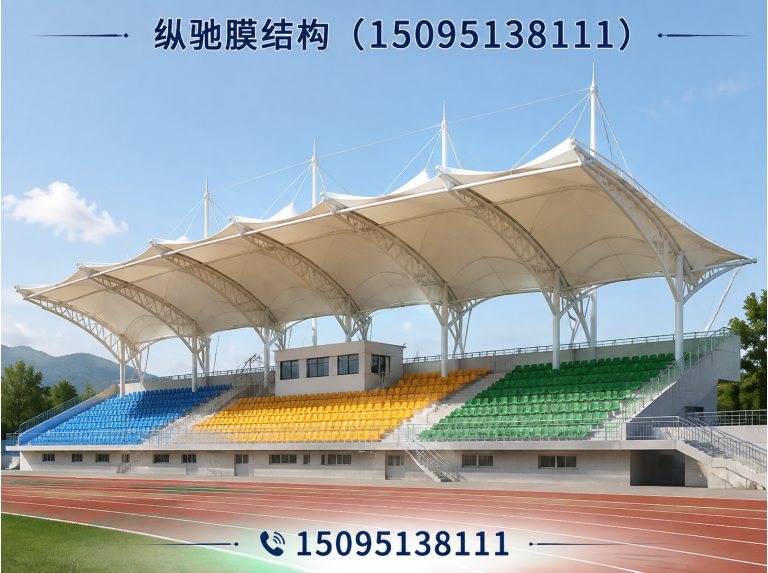 潍坊膜结构车棚展示图